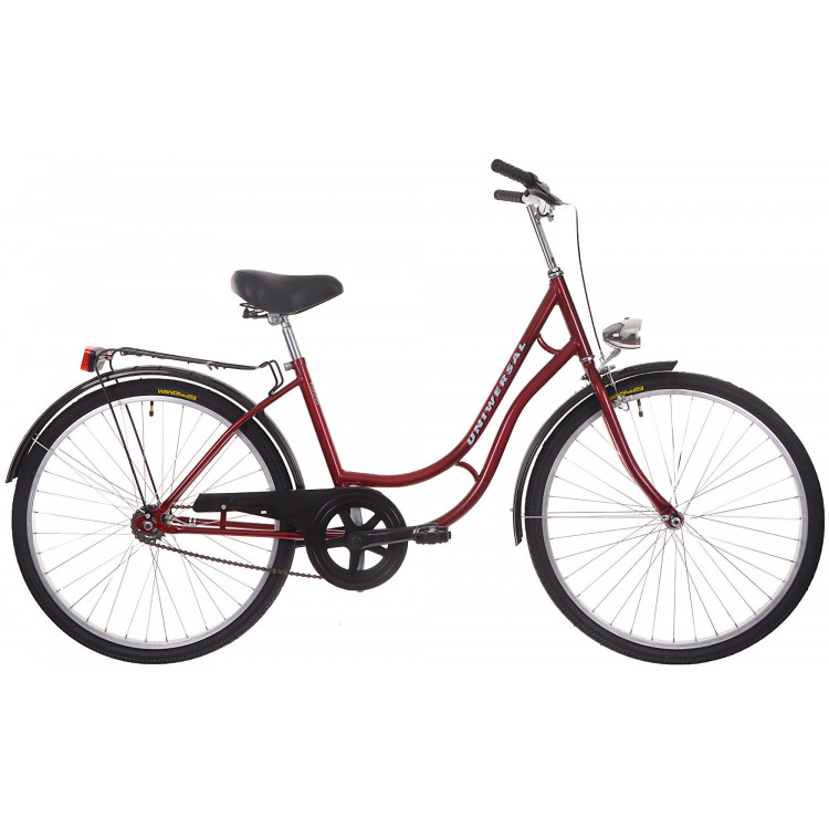 Mestský retro bicykel 26 Universal Bordový